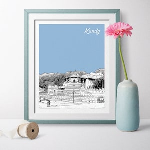 Kandy Travel Poster, Kandy Gift, Kandy Prints, Kandy Art, Kandy Poster, Kandy Wall Art, Kandy Wedding, Sri Lanka Poster, Sri Lanka Art