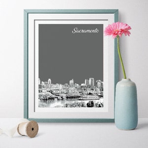 Sacramento, California Sacramento, Sacramento Wall Art, Sacramento Landscape, Sacramento Skyline, Sacramento City, The Capital of California