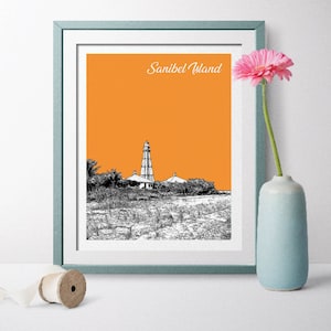 Sanibel Island, Florida, Sanibel Island Florida, Sanibel Island Landschaft, Sanibel Island Geschenk, Reise Poster, Sanibel Island Wandkunst,