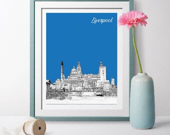 Engeland Travel Poster, Liverpool Travel Poster, Liverpool Poster, Liverpool Wall Art, Liverpool Landscape, Engeland Poster, Engeland Art