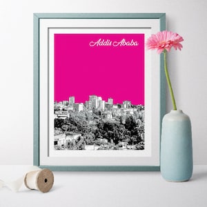 Addis Ababa Travel Poster, Addis Ababa Skyline, Addis Ababa Cityscape, Addis Ababa Art, Addis Ababa Poster, Addis Ababa Wall Art