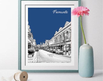 Australia Landscape, Fremantle Poster, Fremantle Print, Fremantle Wall Art, Fremantle Gift, Travel Gift, Wedding Gift, Housewarming Gifts