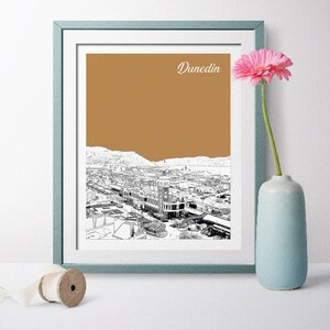 Dunedin Travel Poster, Dunedin Gift, Dunedin Prints, Dunedin Art, Dunedin Poster, Dunedin Wall Art, Dunedin Wedding, New Zealand Poster