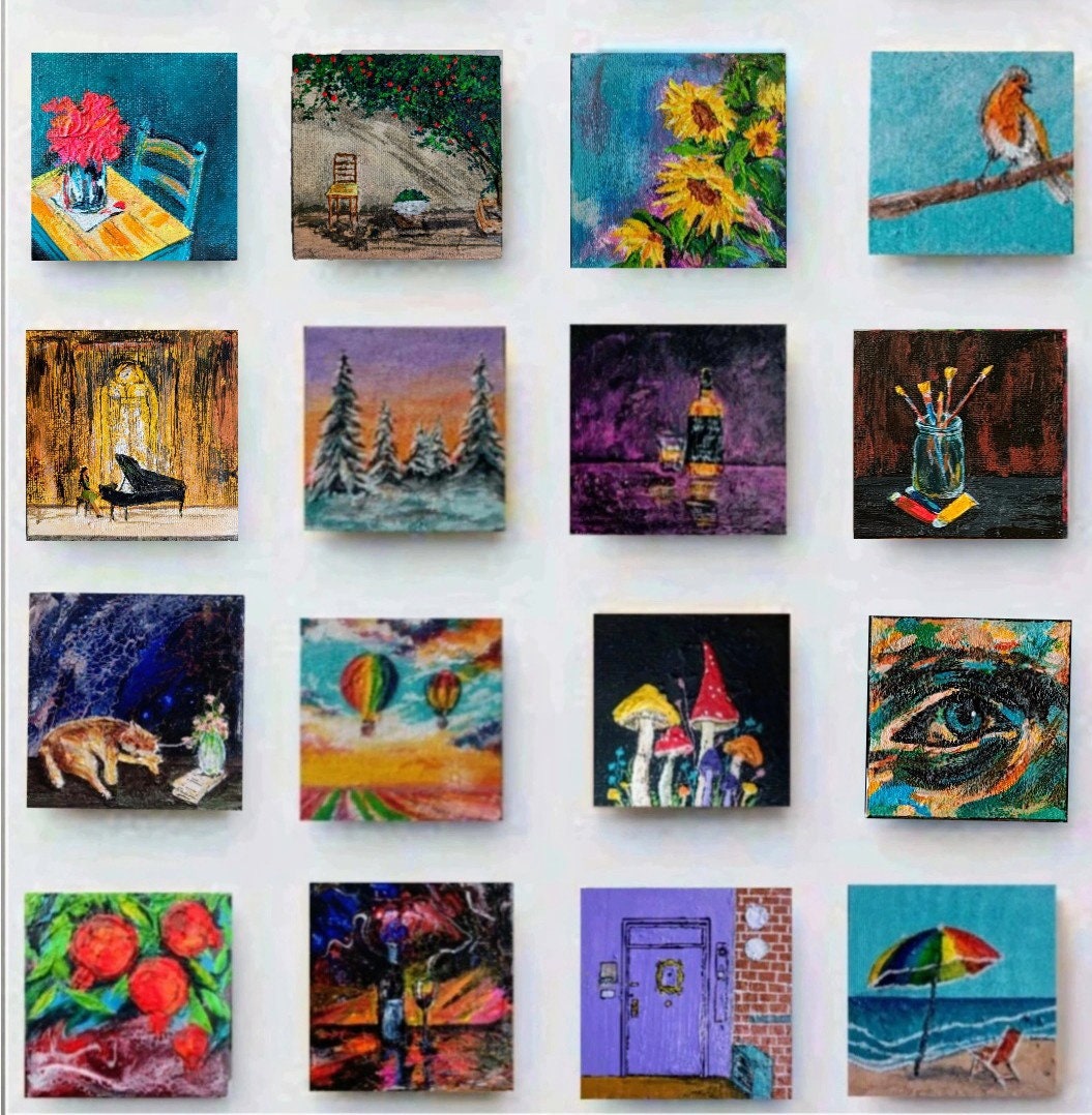 Mini Canvas Paintings with Kids  Collaborative art projects for kids, Mini  canvas art, Painting for kids