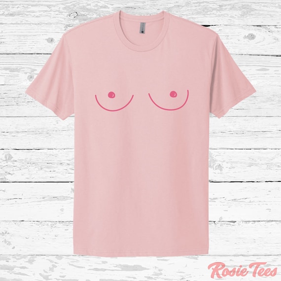 Boob T-shirt Pink Boobie Tee Breast Cancer Awareness Month Apparel