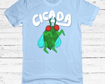 Zikaden-Karikatur-Wanzen-T-Stück | Lustiges Insekten Kinder T-Shirt | Cicadas TV-Show Jugend Bekleidung | Animation Parodie Shirt | Brood X Zahnrad | Rosie Tees