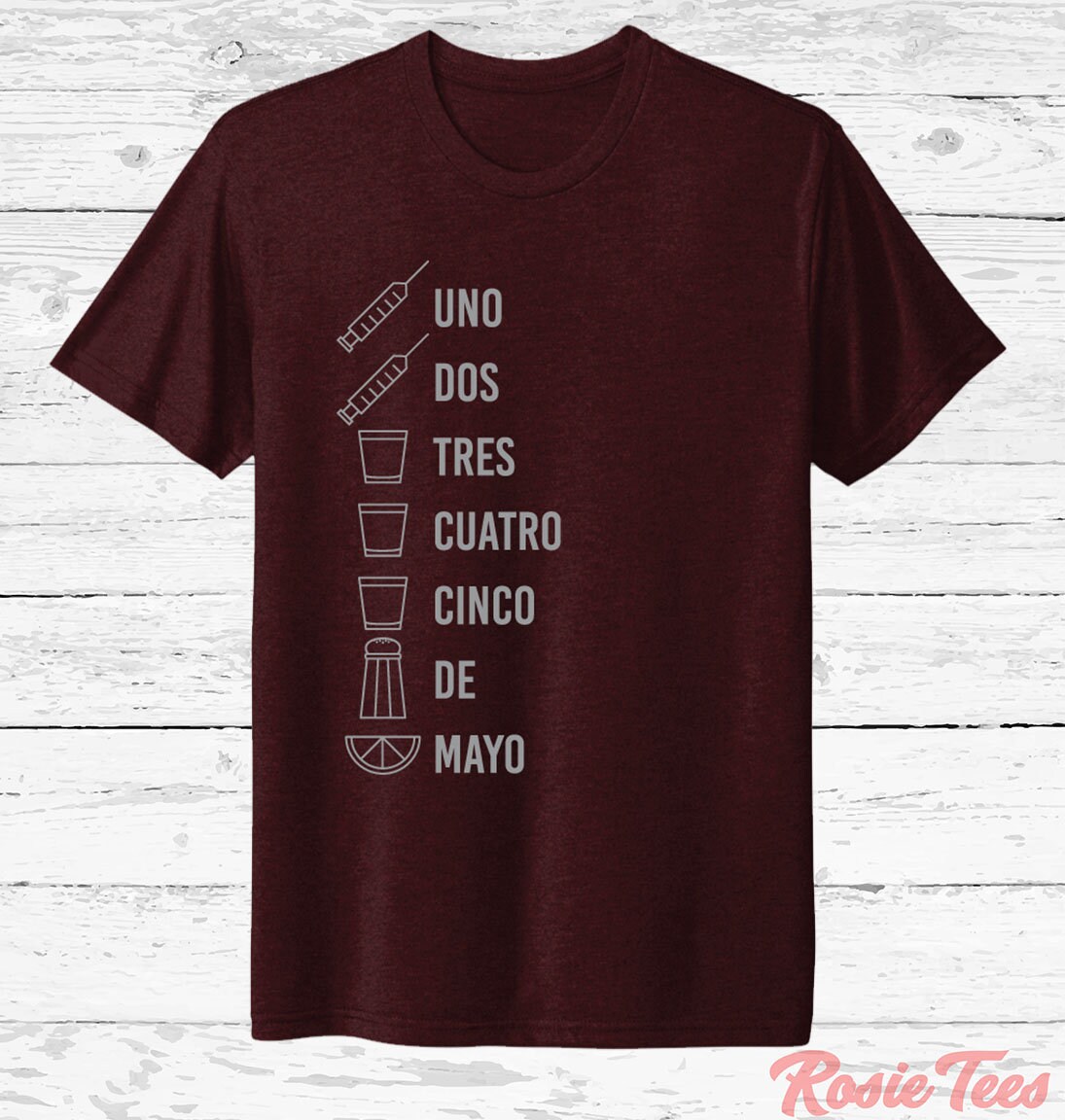 Uno Dos Tres Cuatro Cinco De Mayo Tee Vaccinated Shirt - Etsy India