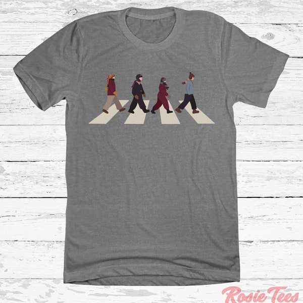 Christmas Story Abbey Road Tee | Holiday Movie Apparel | Music Parody Shirt | Pop Culture T-Shirt | "You'll Shoot Your Eye Out" | Rosie Tees