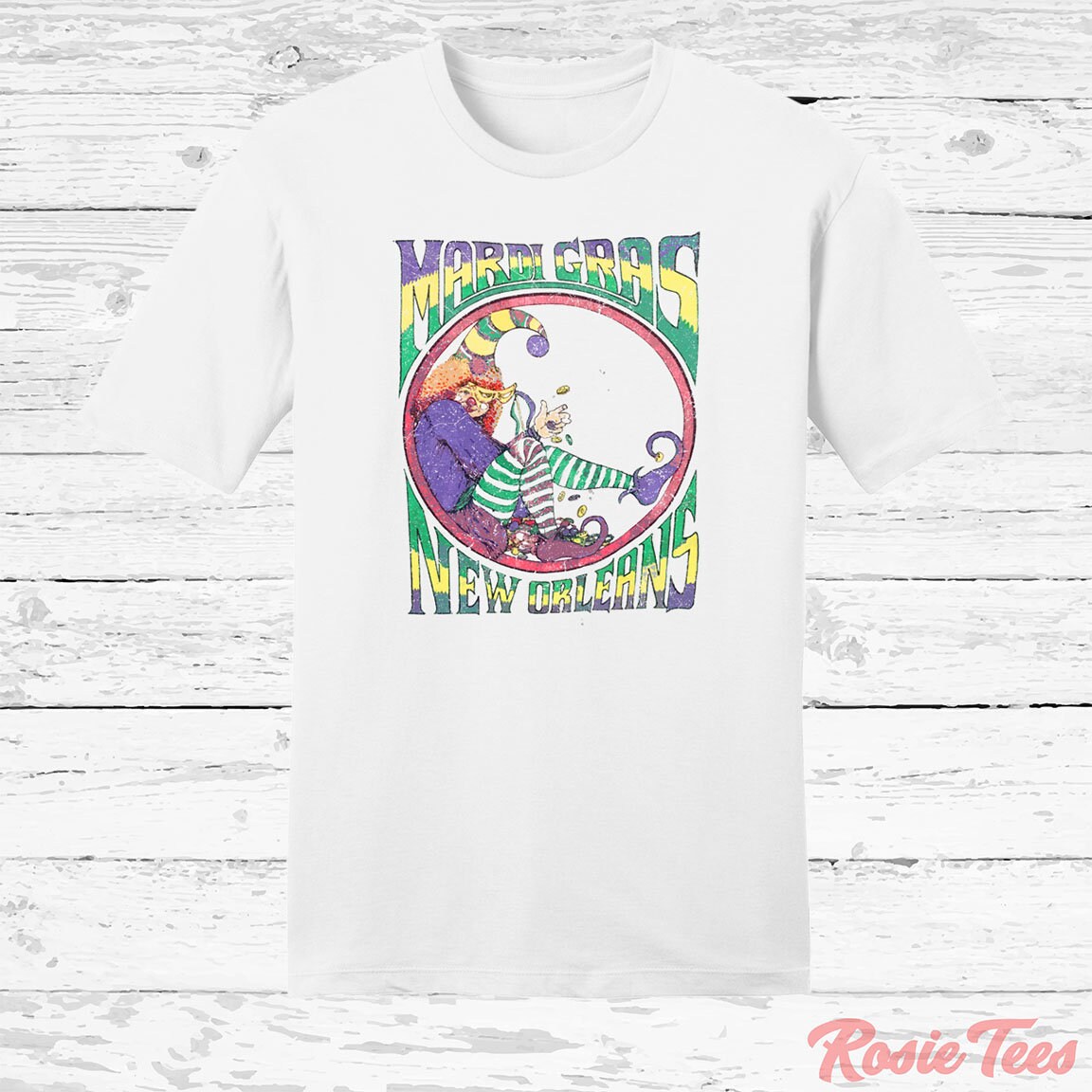 New Orleans Shirt | Vintage Mardi Gras Tee | Gator T-Shirt | Historic  Holiday Apparel | Louisiana Parade Merch | Fat Tuesday | Rosie Tees
