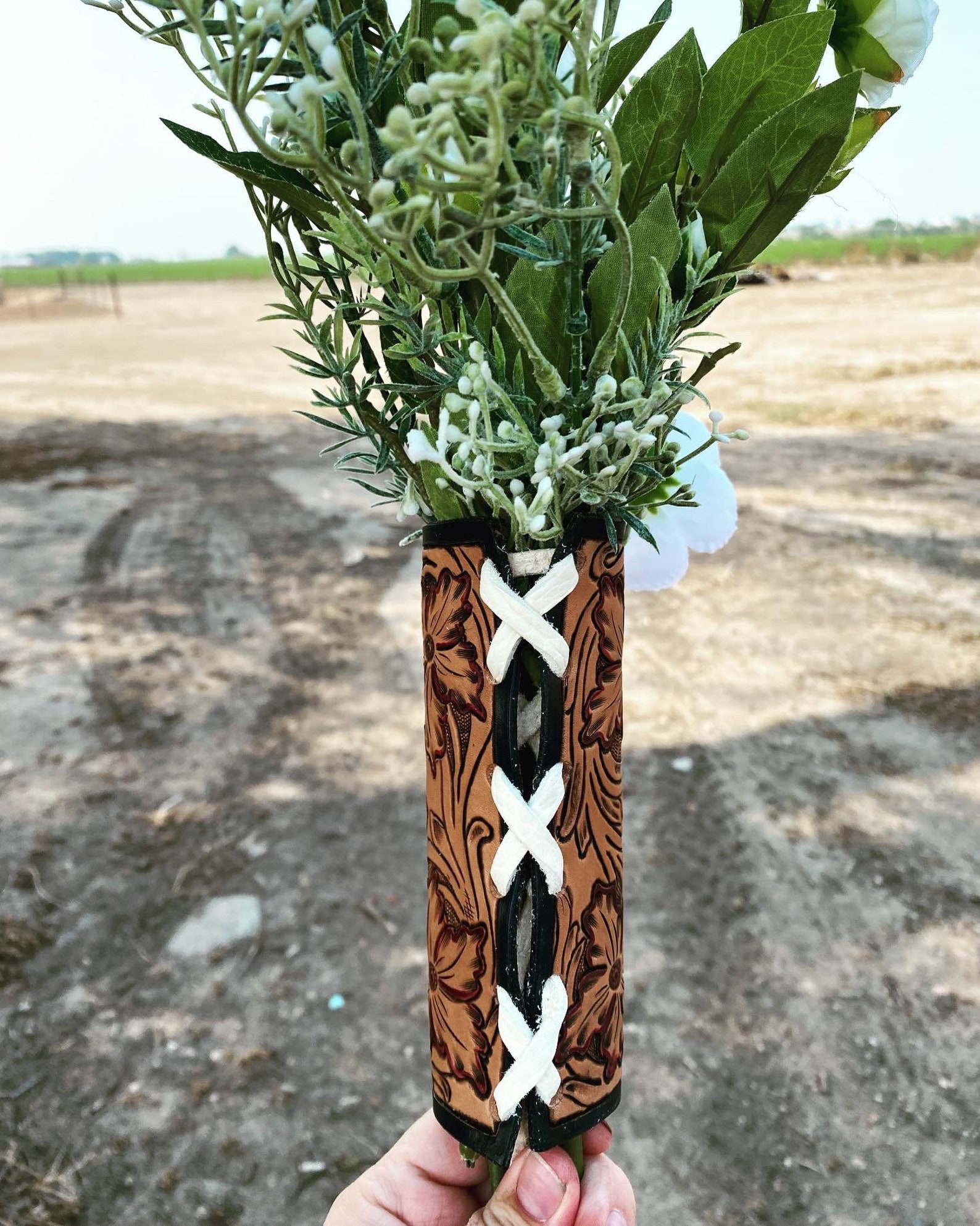Leather Bouquet Wrap Etsy