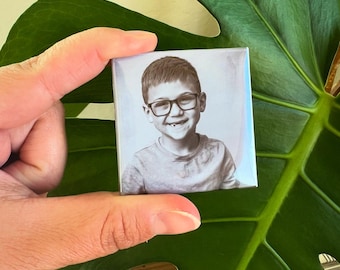 Personalized Photo Magnet | Custom Refrigerator Keepsake (2x2)