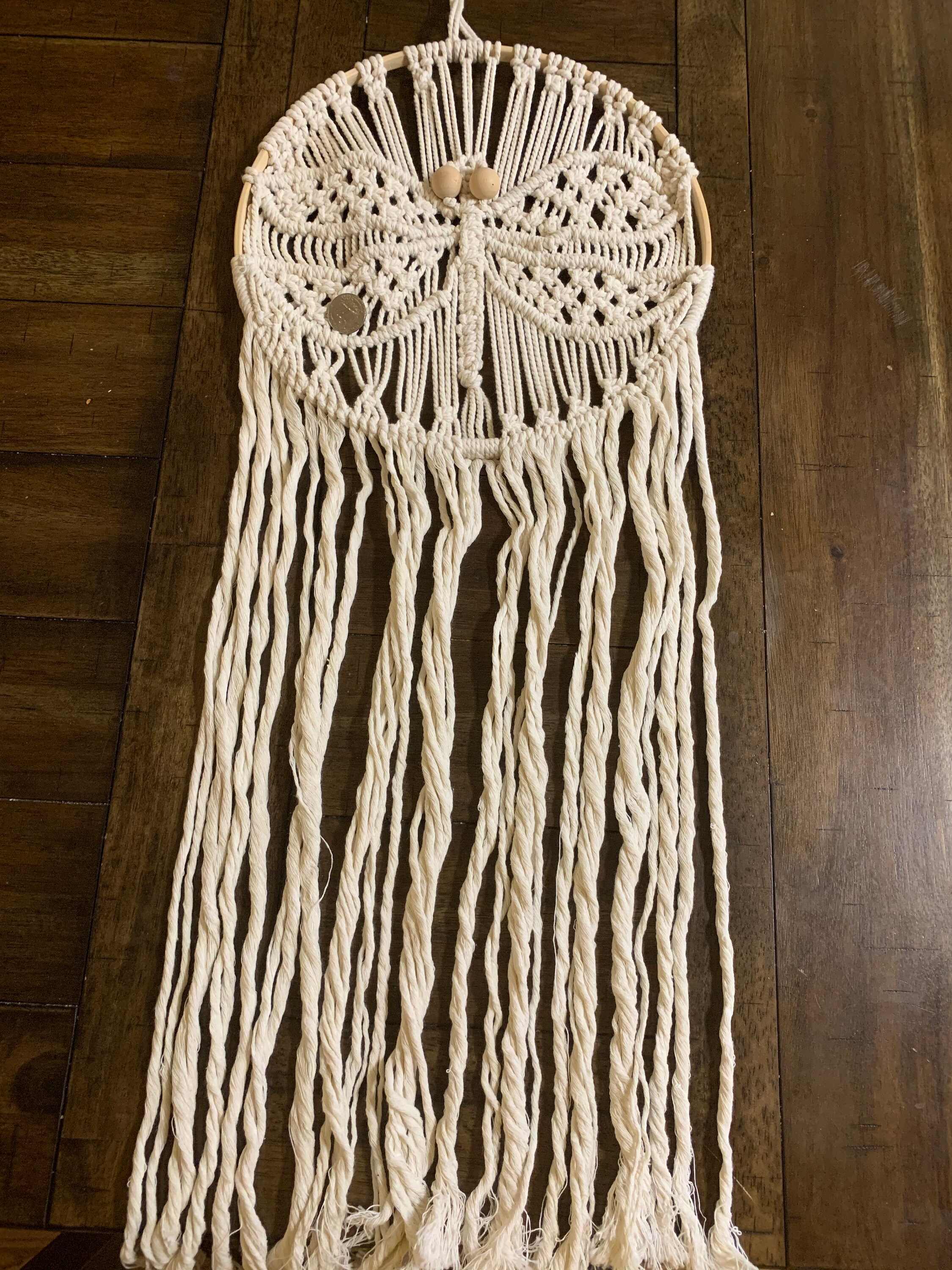Macrame Dragonfly Hanger Etsy