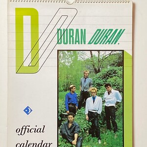 Calendario vintage Duran Duran 1984
