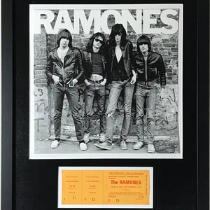 Ramones Genuine 1978 Ticket Collage
