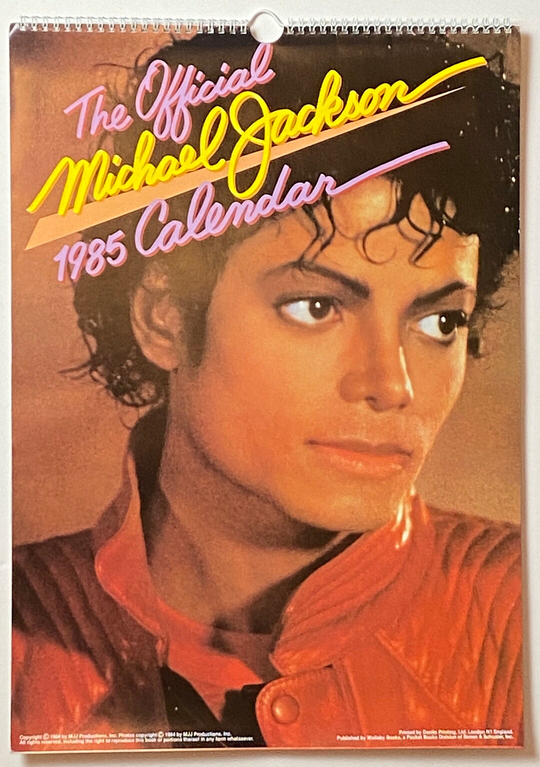 マイケル・ジャクソン スリラー 1985 ヴィンテージ カレンダー
