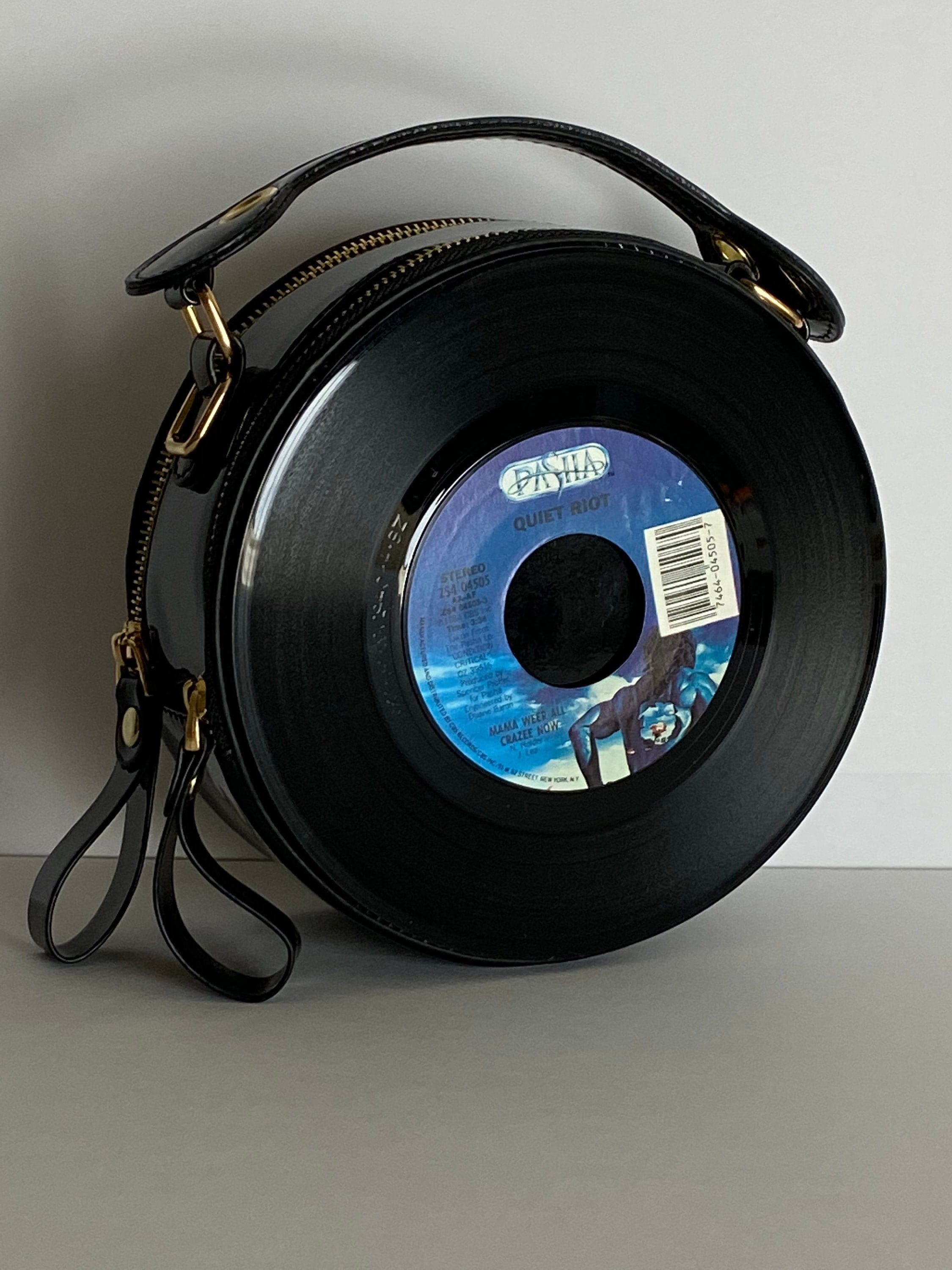 Vinyl Record Purse Accessory  Rock and roll artists, Vinyl records, Shell  purse