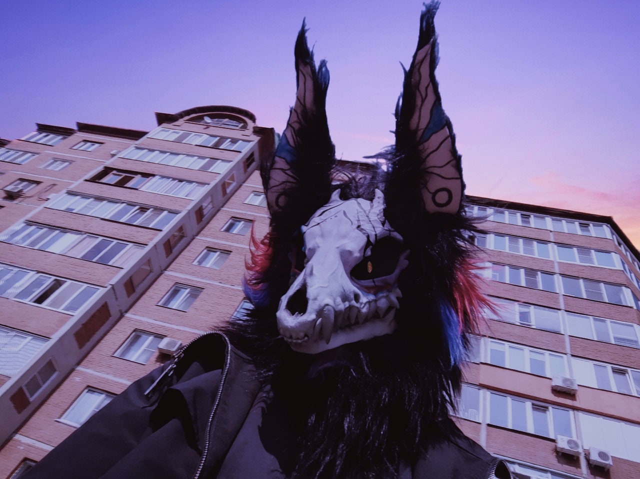 Skull Dog Mask Furry