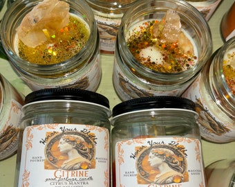 Citrine Crystal~Candle