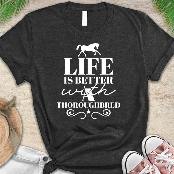 Thoroughbred Horse T Shirt, Tank Top, Hoodie.