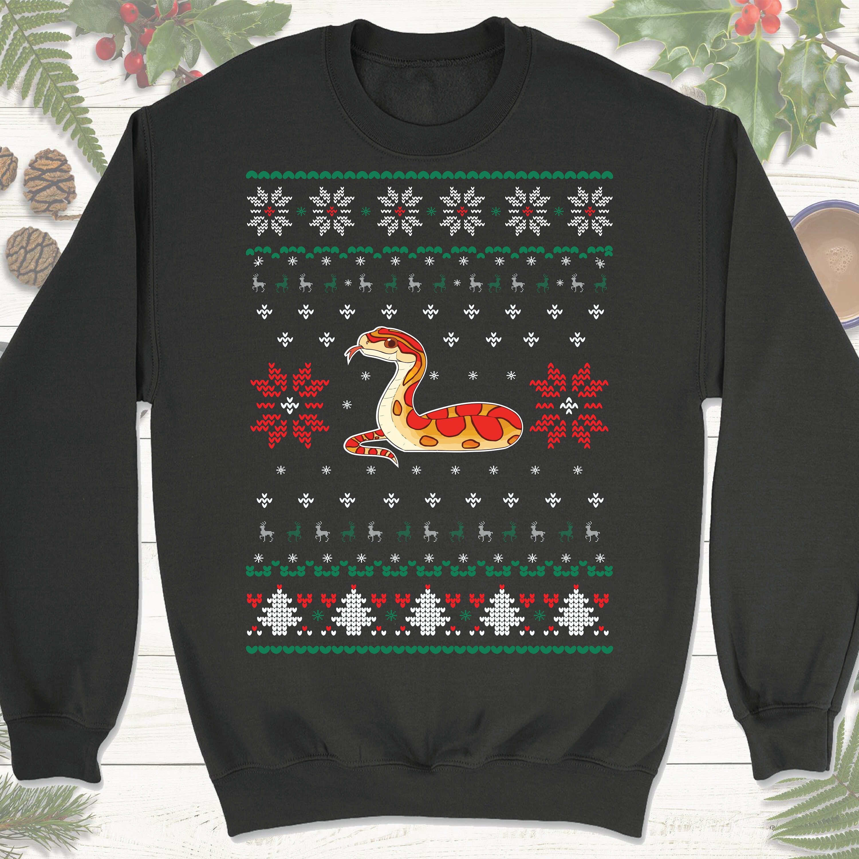 Christmas Serpent Sweatshirt Snake Ugly Sweater