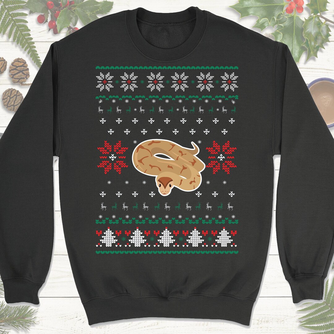 Ball Python Christmas Sweatshirt Hoodie. Ball Python Christmas Gift ...