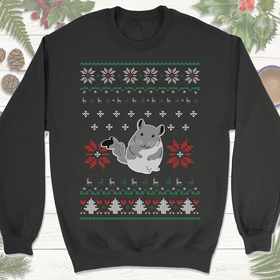 Chinchilla Christmas Sweatshirt Hoodie 