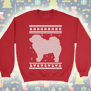 Chow Chow Christmas T-Shirt, Sweatshirt, Hoodie. Chow Chow Christmas Gift. Dog Christmas Sweater. Christmas Tank Top.