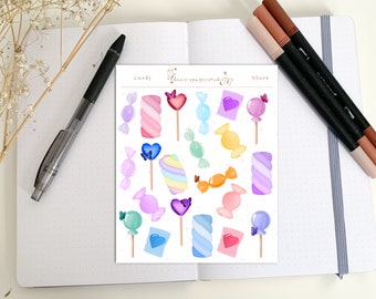 Candy sticker sheet