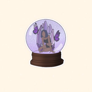Sticker fille astrale