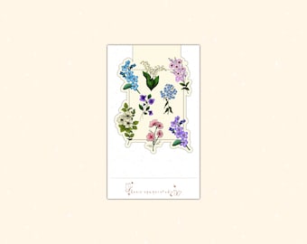 Spring flowers magnetic bookmark