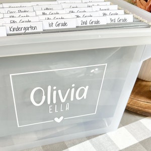 Storage File Box Kit DIY for Kids School Art and Memory Box ...