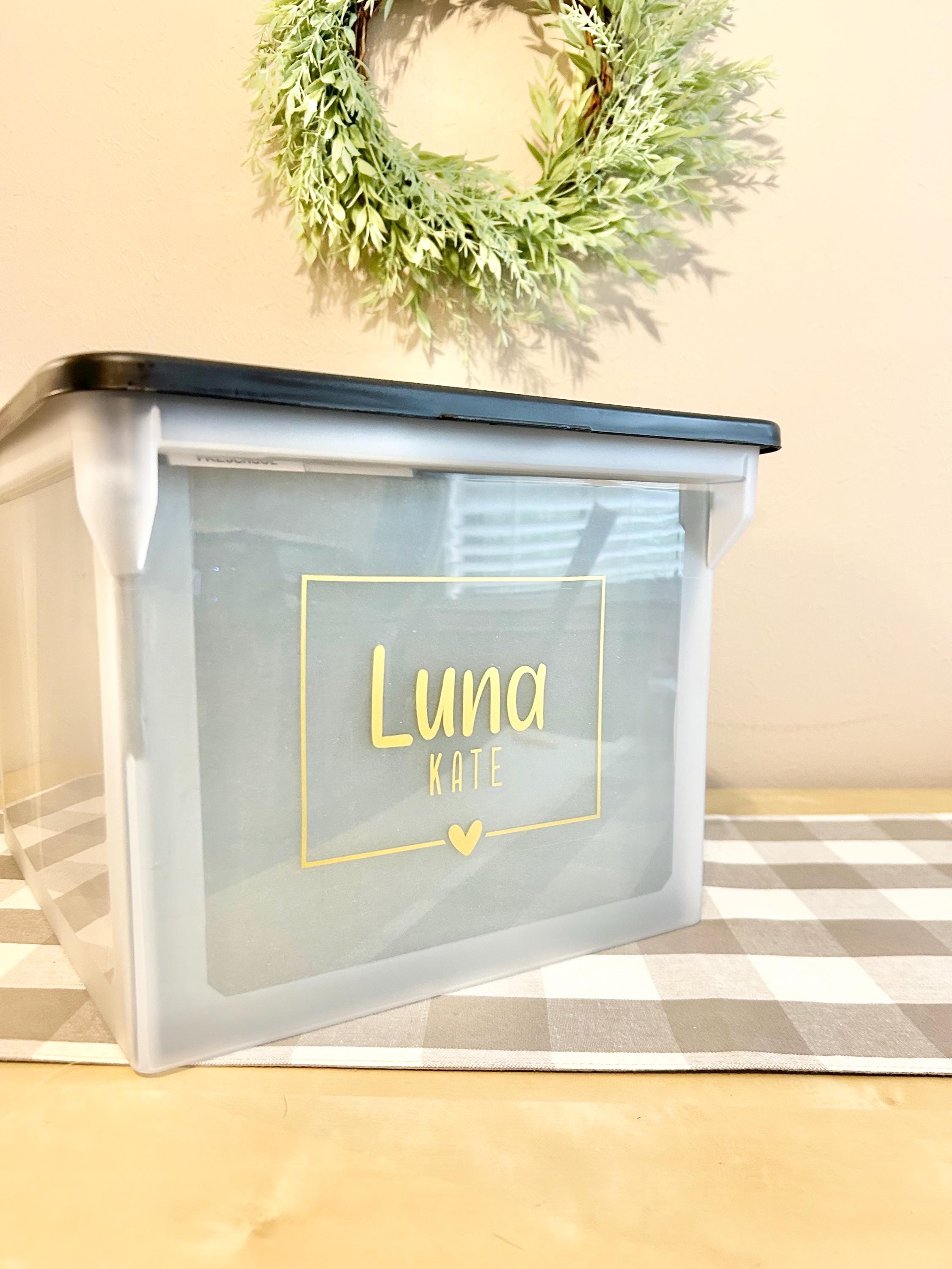 School Years File Box for Keepsake and School Memories Storage File Box ...