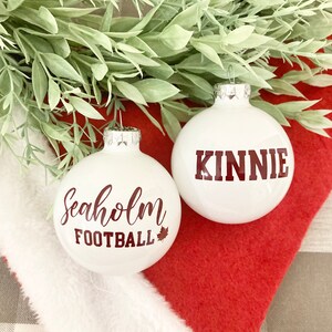 Team Ornaments, Sports Teams, Personalized Ornaments, Custom Ornaments, Gifts for Team, Football, Baseball, Soccer, Cheer, Volleyball