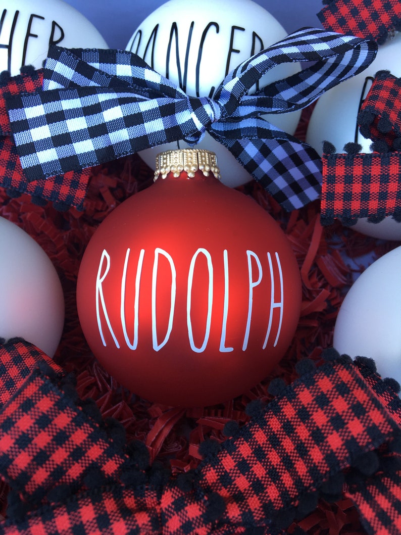 Reindeer Ornaments Rae Dunn Inspired Gift Set Christmas and Etsy