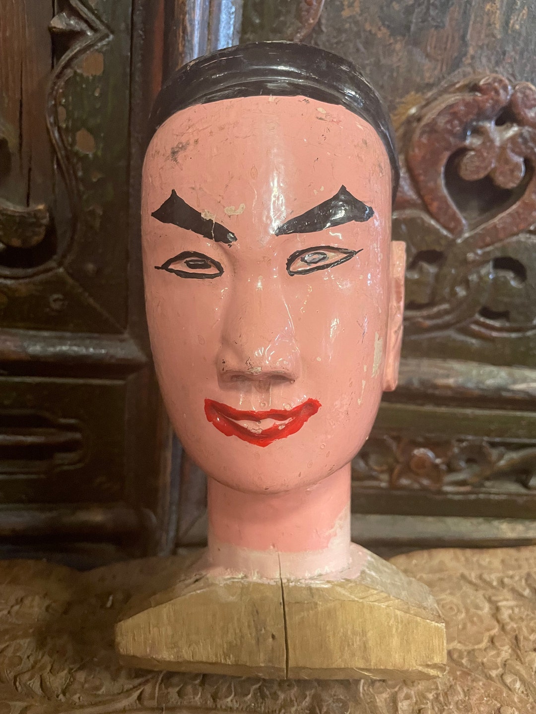Antique Chinese Puppet Head AP0031 - Etsy