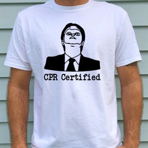 Chemise Dwight Schrute,Certifié RCR,La chemise de bureau,Les produits dérivés de bureau,Schrute Farms,Ours Betteraves Battlestar Galactica,Faux,T-shirts The Office