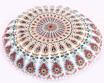 round mandala cushion