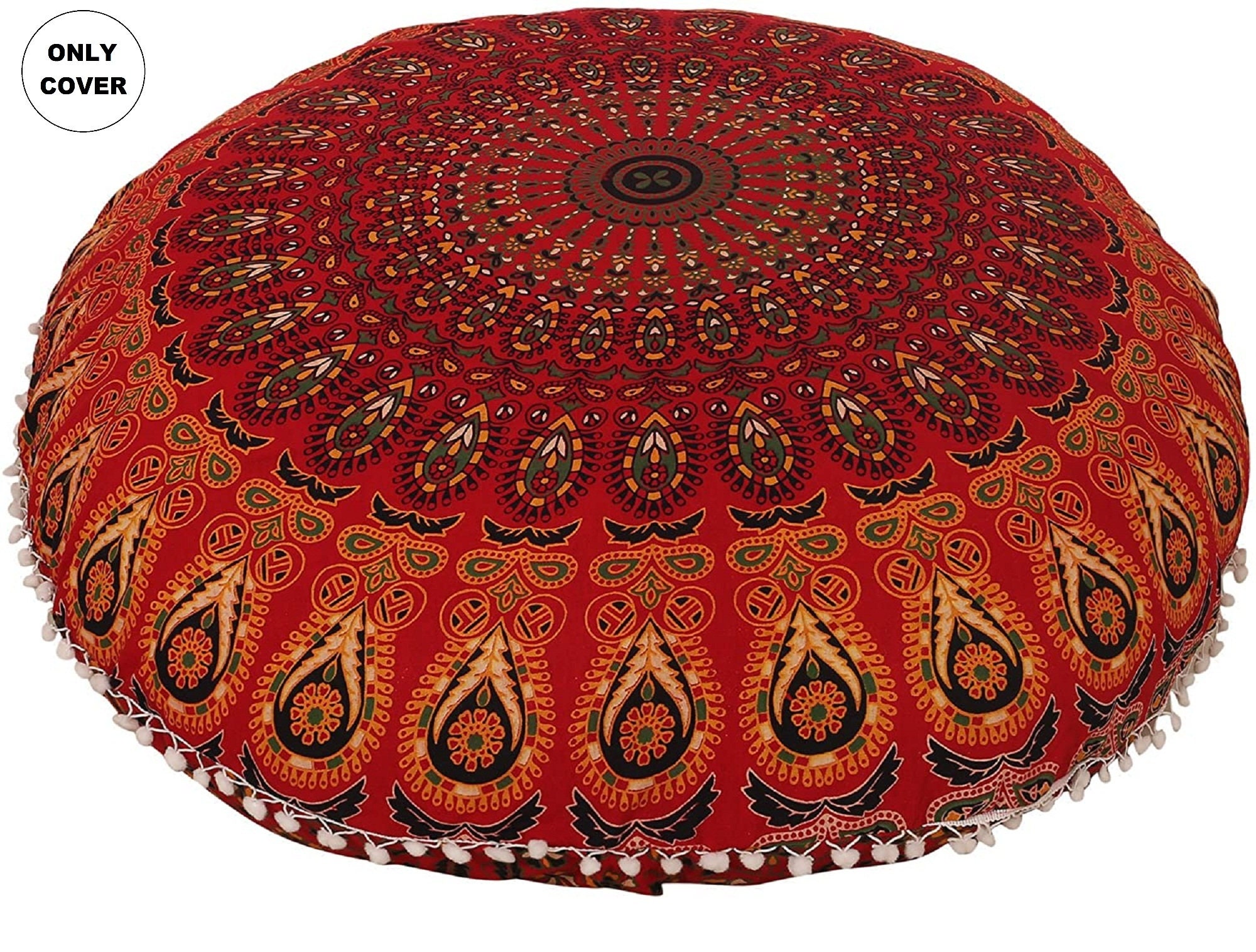 Indian Large Floor Cushion Cover Floor Pillow Cover Dorm Etsy UK
