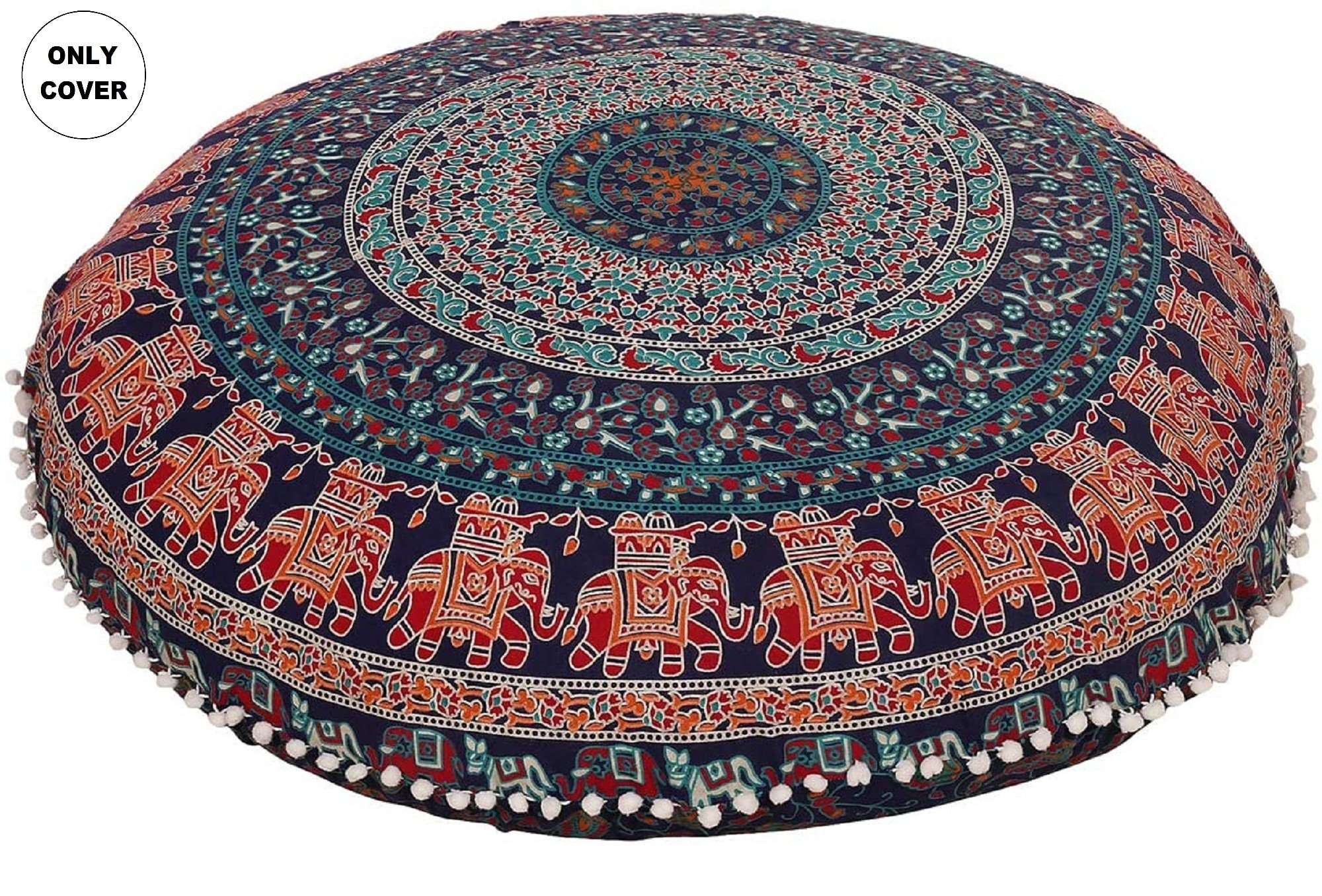 Indian Large Floor Cushion Cover Floor Pillow Cover Dorm Etsy UK