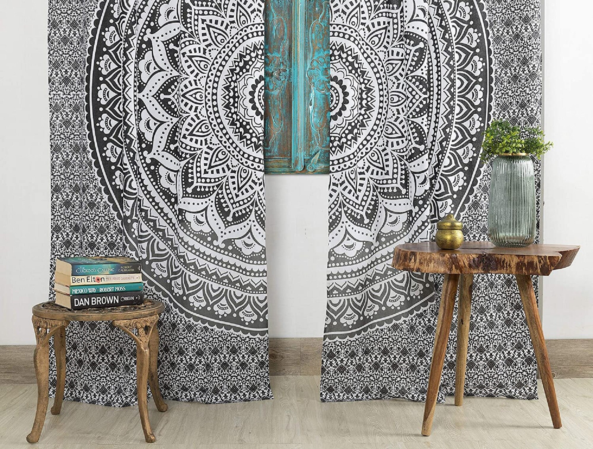 Wall hanging mandala curtains living room curtains curtains | Etsy