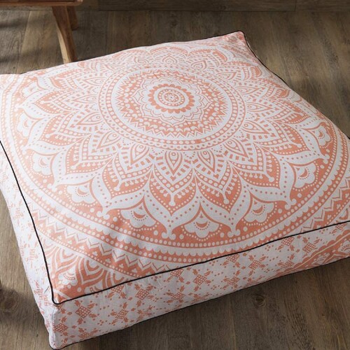 Indian Large Floor Cushion Cover Floor Pillow Pillow Floor Etsy