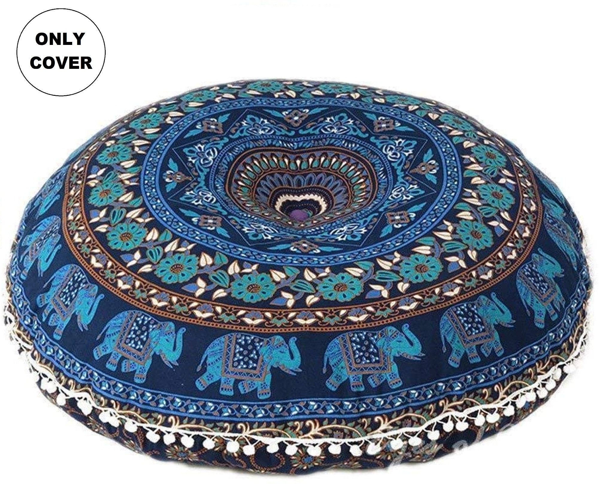 Indian Large Floor Cushion Cover Floor Pillow Cover Dorm Etsy UK