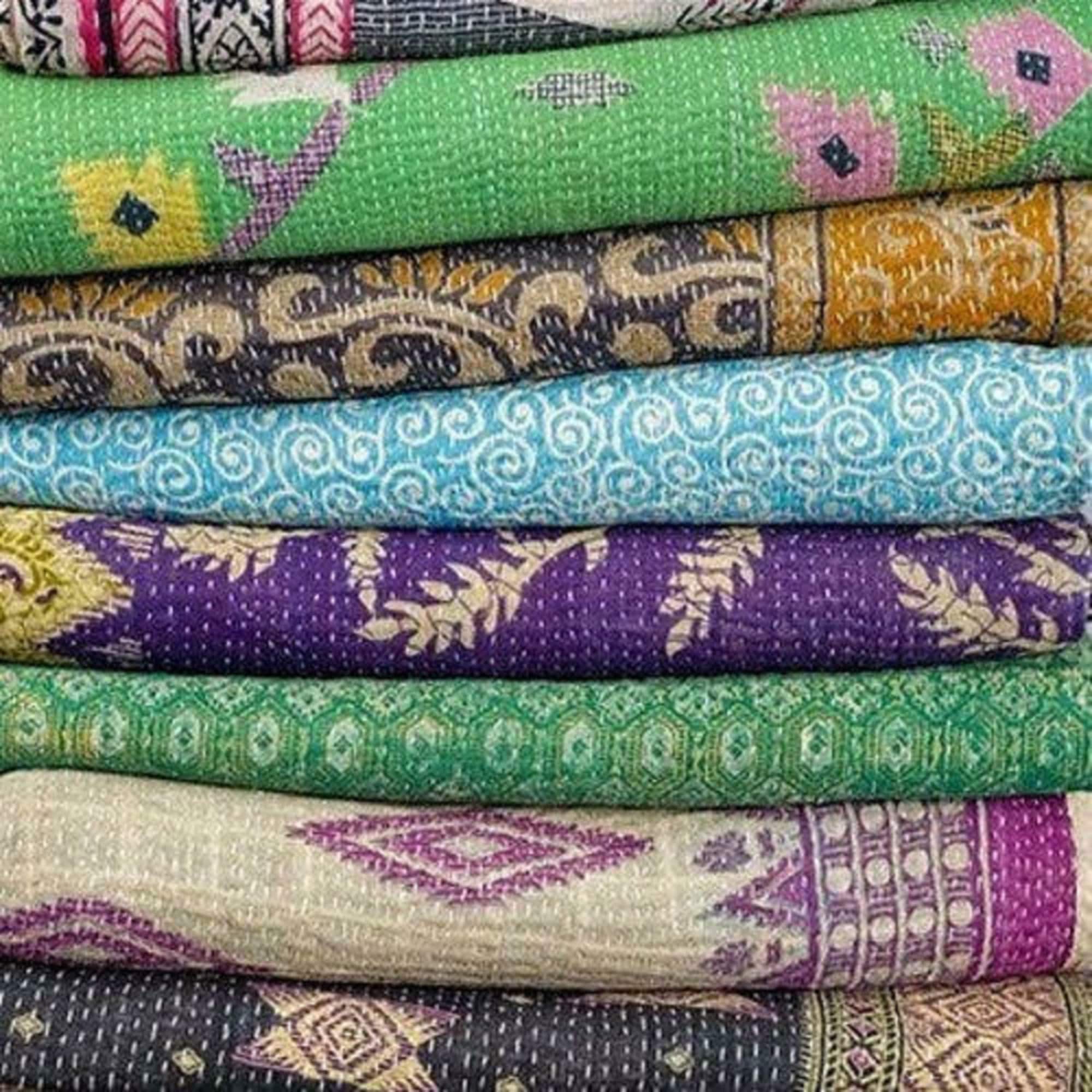 Quilt Lot Handmade Vintage Kantha Quiltsvintage kantha quilt Etsy