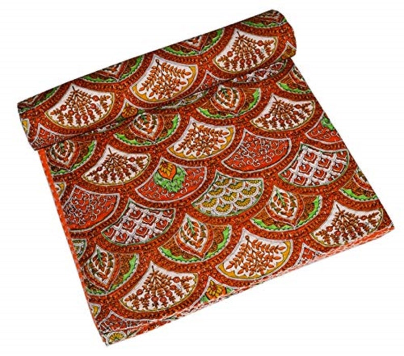 Bedspread Floral Ralli Gudari Quilt QueenTwin Size Kantha Quilt Kantha Blanket Kantha Gudri Kantha Quilt Gudri Comforter Quilt Gudari