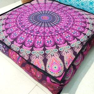 Bodenkissen Boho Deko Kissenhülle Indische Hippie Boden | Etsy