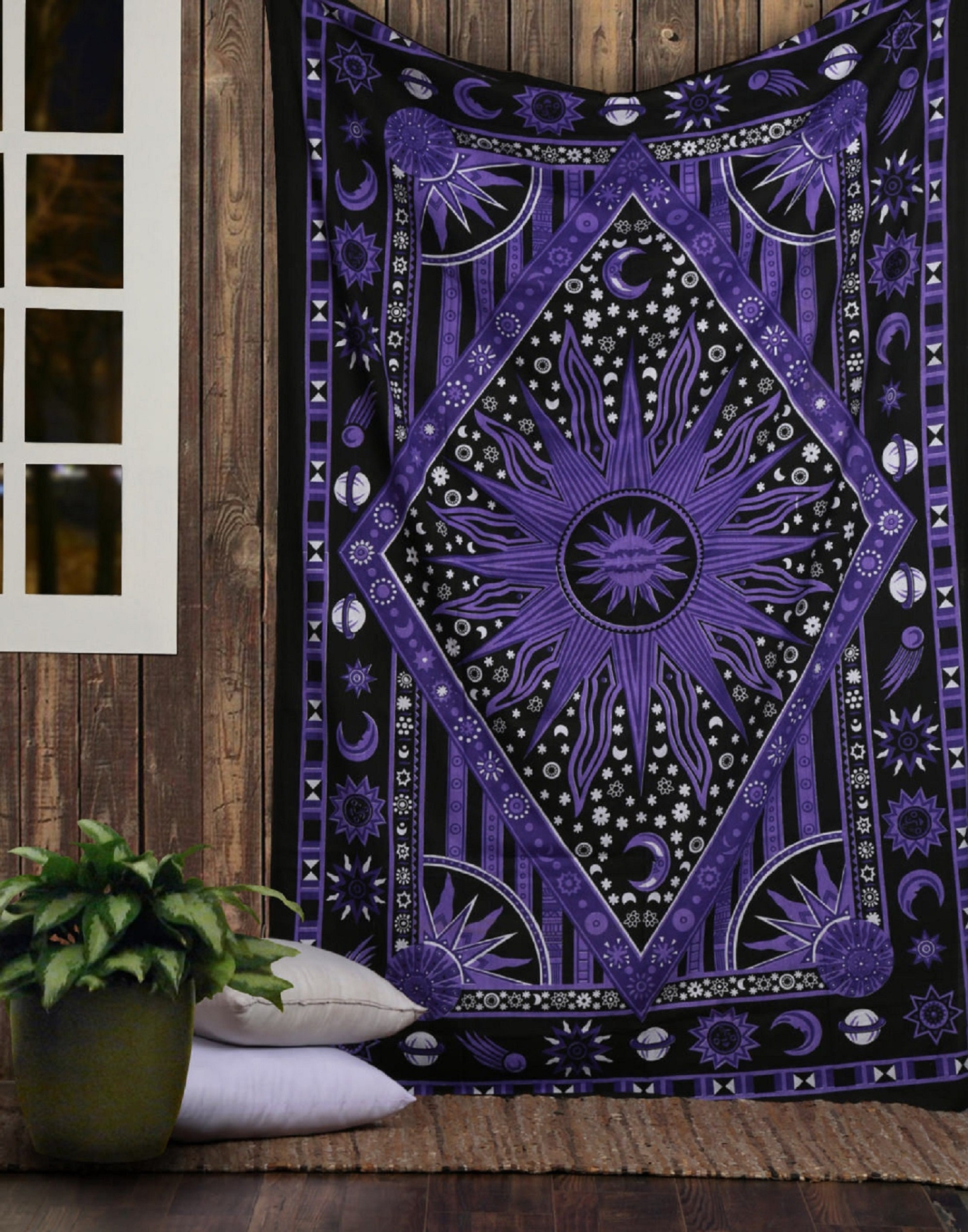 Tapestries Handmade Tapestry Wall Hanging Tapestry Cotton Wall | Etsy