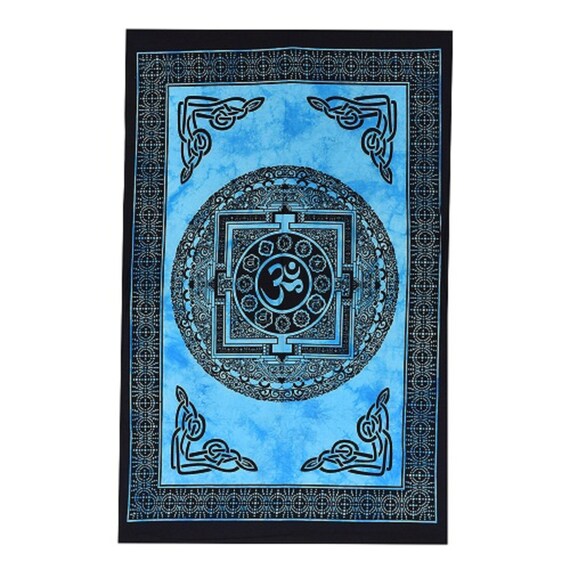 Indian Wall Hanging Mandala Tapestry Lord hare Krishna Poster