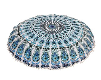 round mandala pillow
