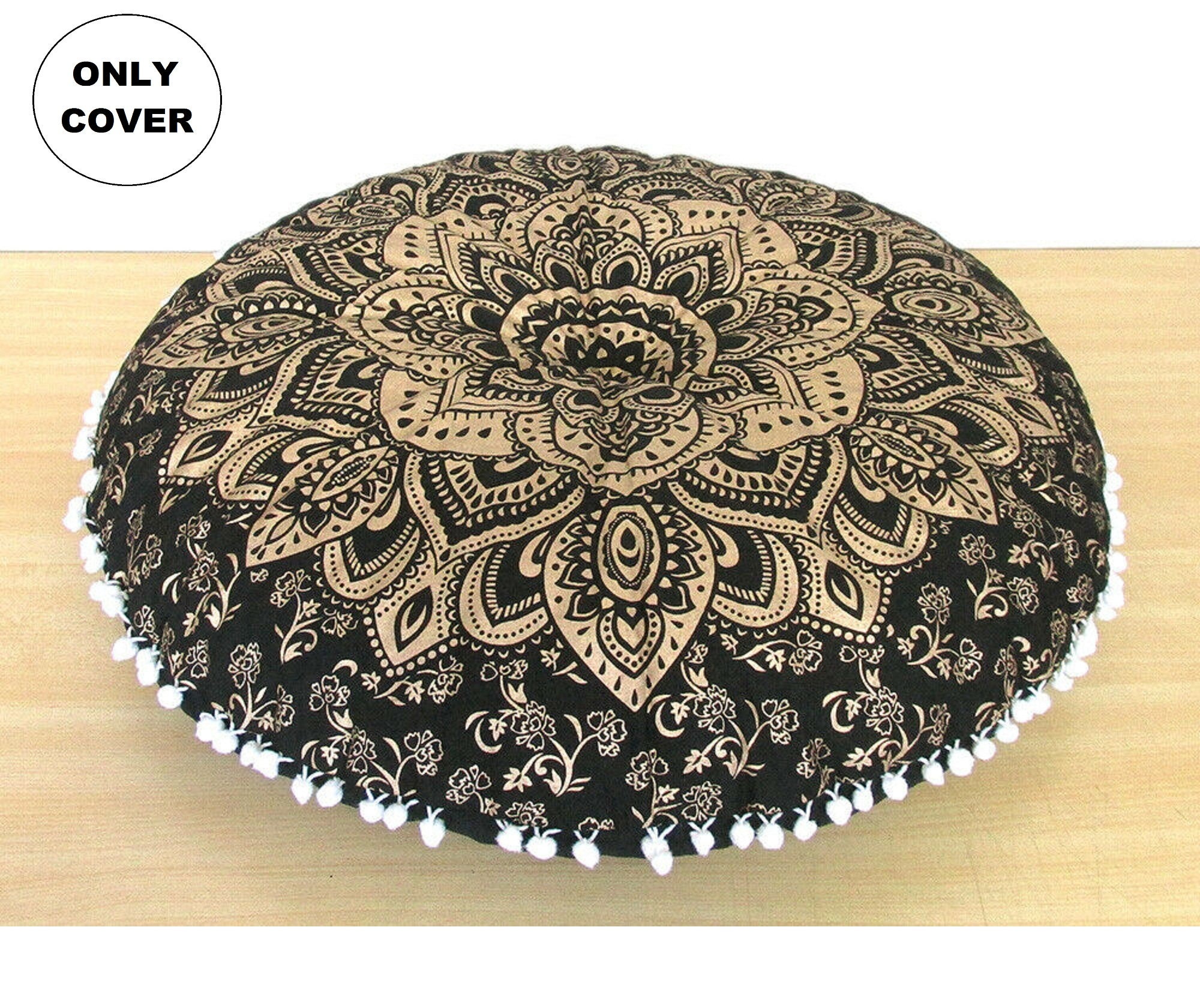 Indian Large Floor Cushion Cover Floor Pillow Cover Dorm Etsy UK