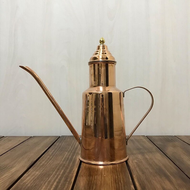 Handmade Copper Oil Cruetjugpitcher Pot Copper Oil Bottle Etsy